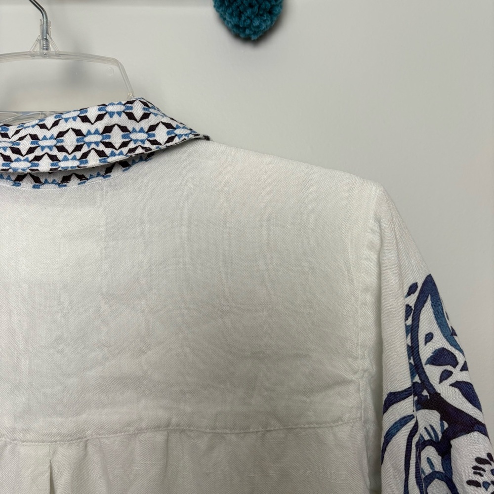 Anthropologie Maeve The Irene Linen Shirt Maxi Dress - Picture 13 of 14